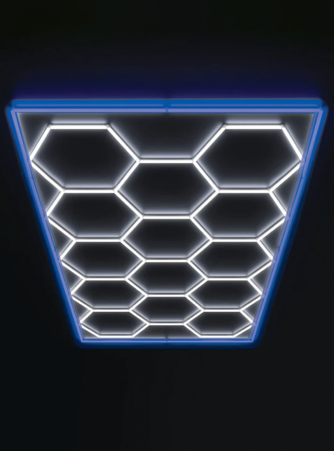 Set 14 Hex with Blue Border