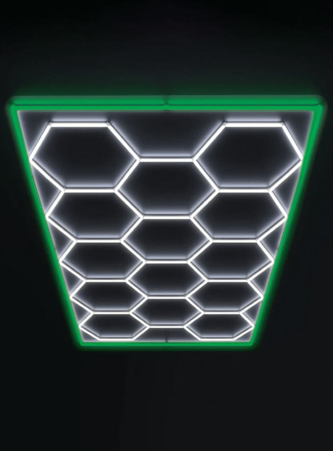 Set 14 Hex with Green Border