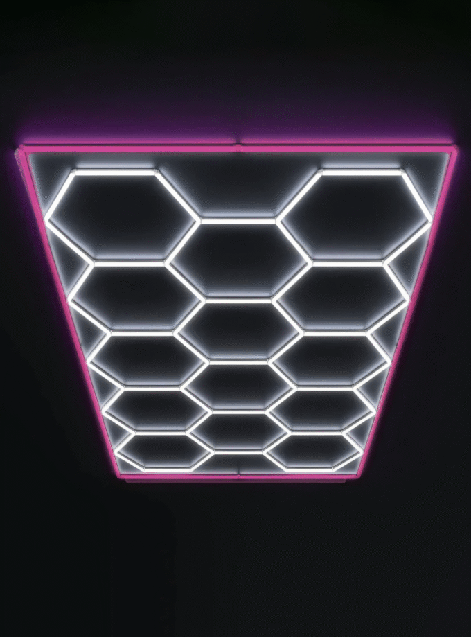 Set 14 Hex with Pink Border